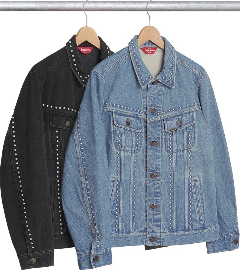 Studded Denim Trucker Jacket